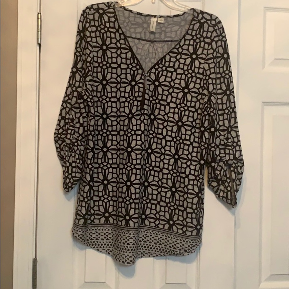 3/4 sleeve tunic top